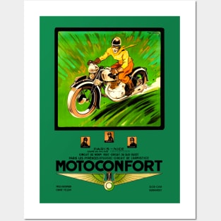 Classic Motoconfort Motorcycle Company Posters and Art